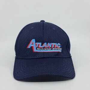 Otto Flex Atlantic Relocation Systems Logo  Baseball Fitted Hat Navy Size L/XL